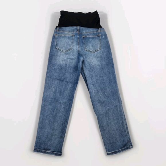 Sonoma Maternity Straight Leg Jeans Size 10 Medium Wash w/ Factory Fading - Picture 8 of 8